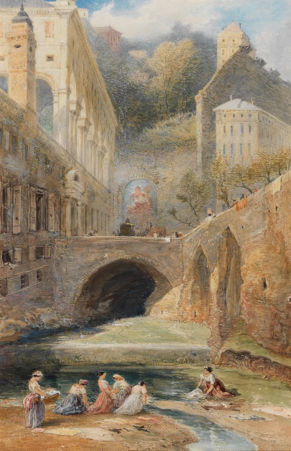 Lavandaie alla fontana di sant'Ugo a Genova